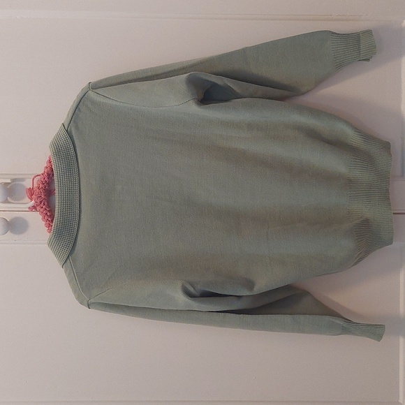 Green embroidered grandma sweater - Picture 4 of 4